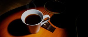 coffee and guitar