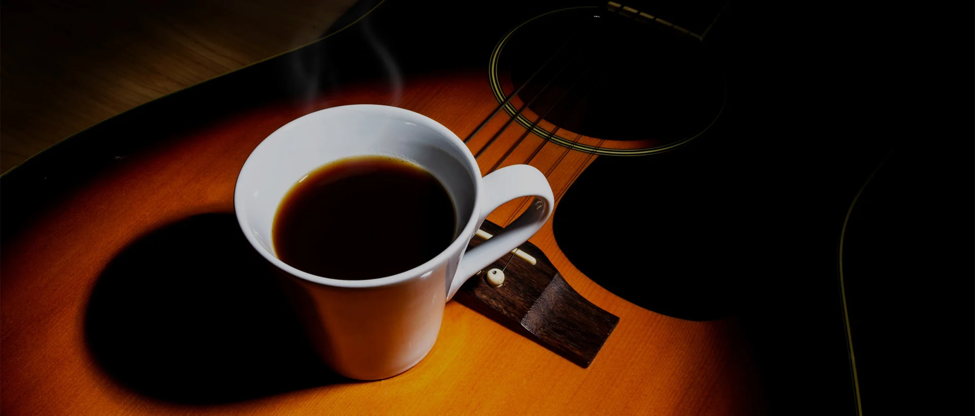 coffee and guitar