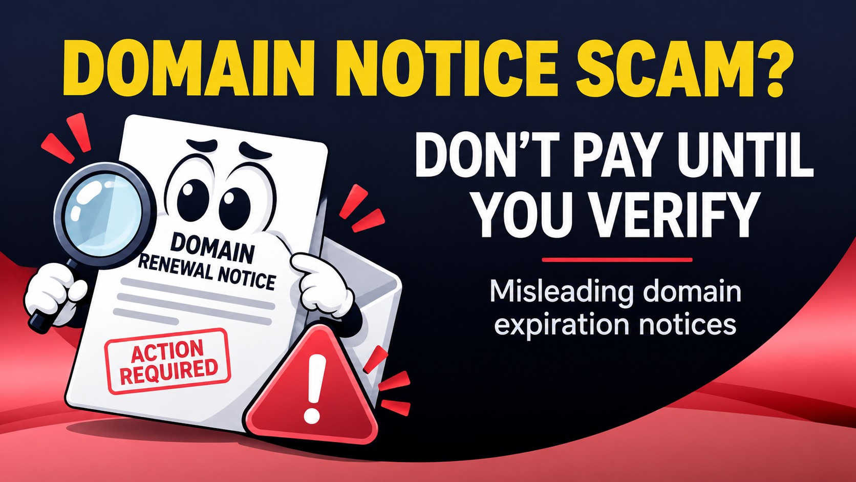 Domain Name Expiration Notice in the Mail? Don’t Pay Until You Read This